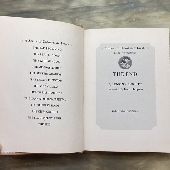 A series of Unfortunate events that end by lemony Snicket first edition - Picture 3 of 9